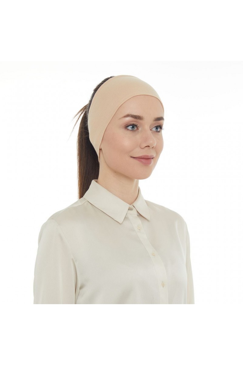 SİLİKON TAKVİYELİ BANDANA BONE - TEN RENGİ