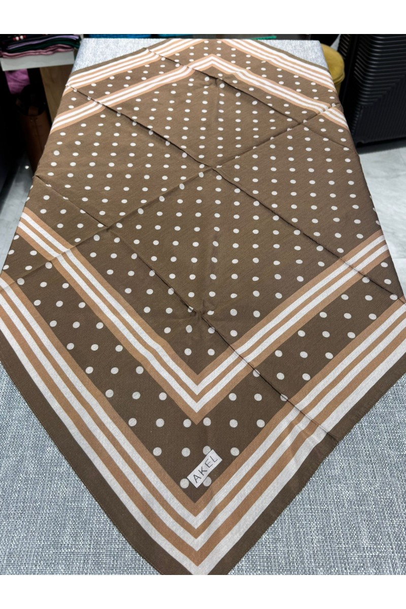 AKEL SPRİNG PUANTİYE DESENLİ EŞARP %80 VİSCON %20 POLYESTER