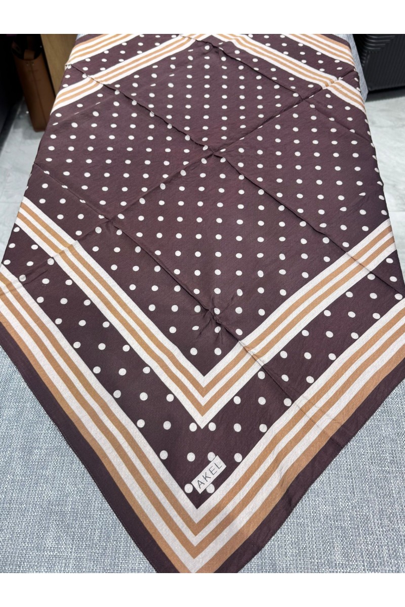 AKEL SPRİNG PUANTİYE DESENLİ EŞARP %80 VİSCON %20 POLYESTER