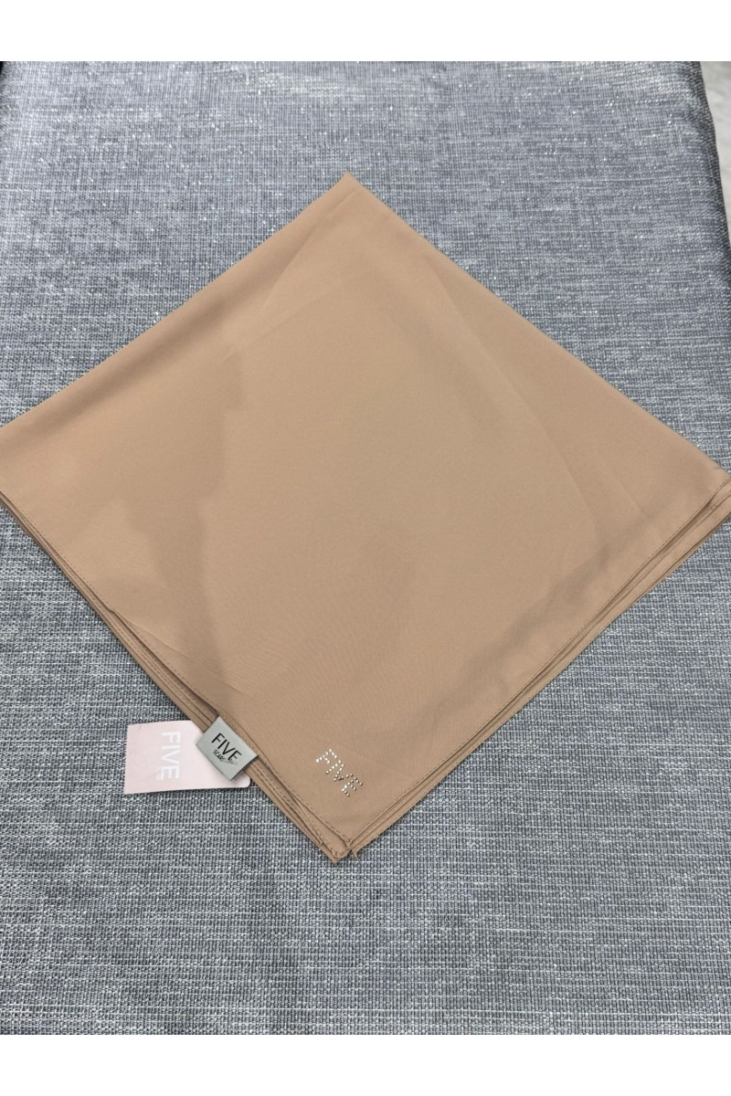 140 X 140 CM EKSTRA BÜYÜK BOY MEDİNE İPEĞİ EŞARP-BEJ