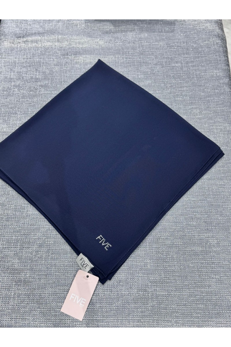 140 X 140 CM EKSTRA BÜYÜK BOY MEDİNE İPEĞİ EŞARP-LACİVERT