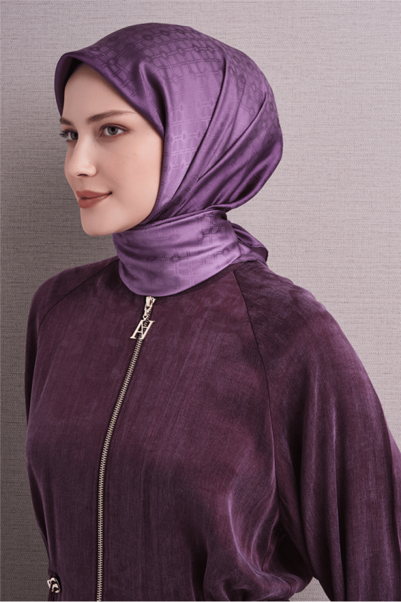 Armine Jakarlı İpek Eşarp 9647D 86
