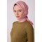 BELLİ PEMBE PUANTİYELİ TİVİL İPEK EŞARP -4326-01