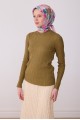 BELLİ Pembe Soyut Desen %100 Twill İpek Eşarp 4310-02