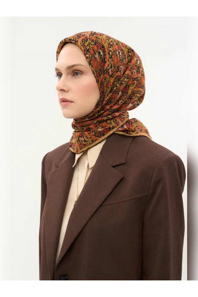 SİLK HOME Tencel Monare Eşarp Papatya Desen