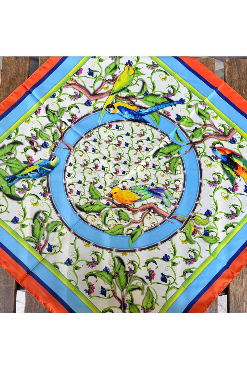 RENKLİ SATEN FULAR 60 X 60 CM
