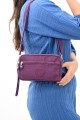 571 Collections Çanta Çapraz Askılı Üç Bölmeli Cüzdan Telefonluk Mor (15E-MOR)