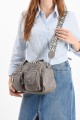 571 Collections Çanta Suni Deri Omuz Çantası Gri (17F-GRİ)