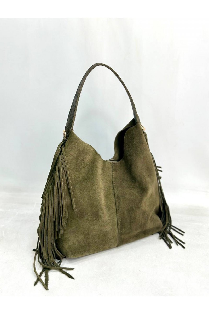 HAKİKİ DERİ PÜSKÜLLÜ OMUZ ÇANTASI