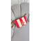 Kadın Kanvas Clutch Çanta Çizgili El Portföy Çanta Bilek Askılı