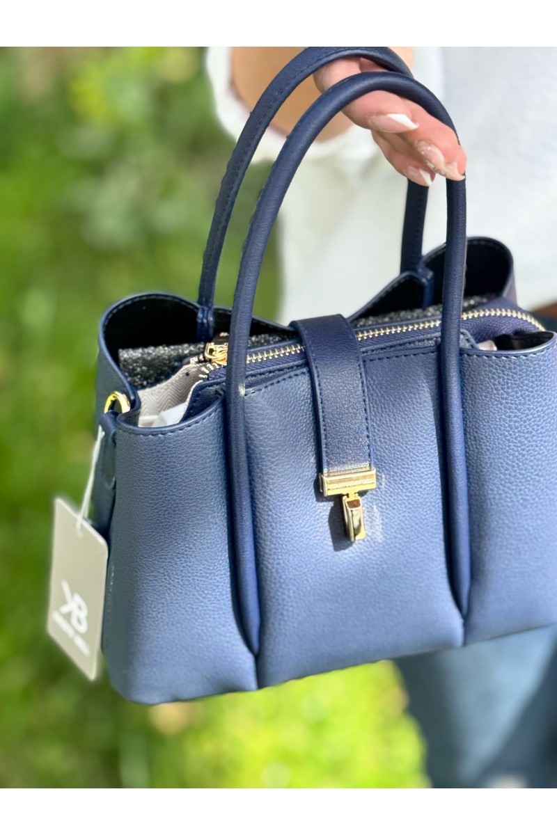 KRISTE BELL LACİVERT KADIN ORTA BOY EL ÇANTASI