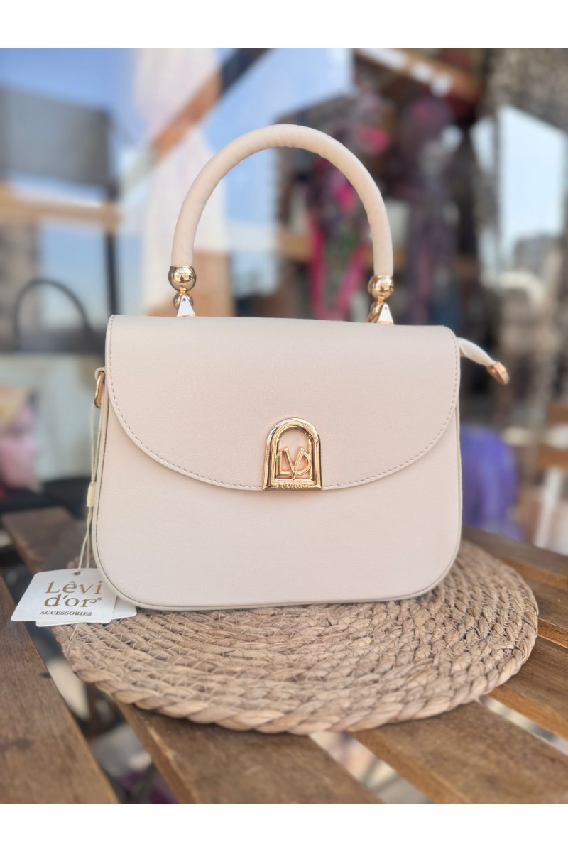 Krem Ayarlanabilir Askılı Postacı Omuz Çantası