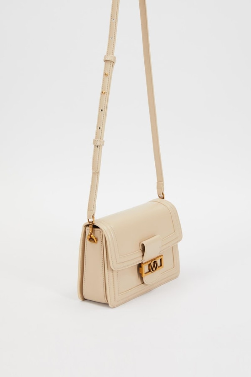 KREM Deri Zincir Askılı Omuz Çantası KREM Deri Zincir Askılı Omuz Çantası