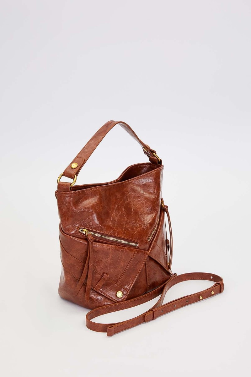 KOYU KAHVE Cep Görünümlü El ÇantasI 