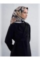 Armine Çiçek Desenli Saf İpek Twill Eşarp 9403D 84