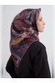 Armine Çiçek Desenli Saf İpek Sura Eşarp 9406D 34
