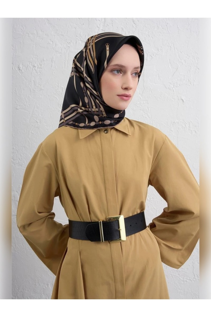 Armine Obje Desenli Saf İpek Twill Eşarp 9407D 04 Armine Obje Desenli Saf İpek Twill Eşarp 9407D 04