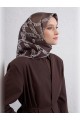 Armine Geometrik Desenli Saf İpek Twill Eşarp 9427D 81