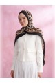 ARMANDA Leopar Vual Multi Desen Şal - Siyah Kamel