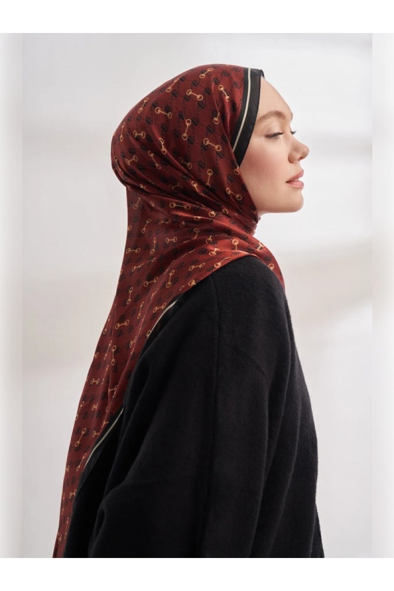 İTHAL VUAL MONOGRAM DESEN ŞAL 3361-08