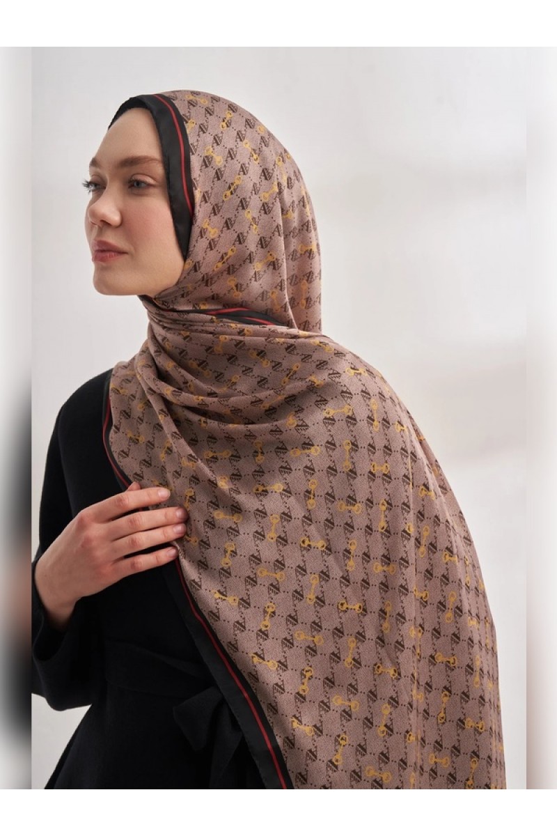 İTHAL VUAL MONOGRAM DESEN ŞAL 3361-1028