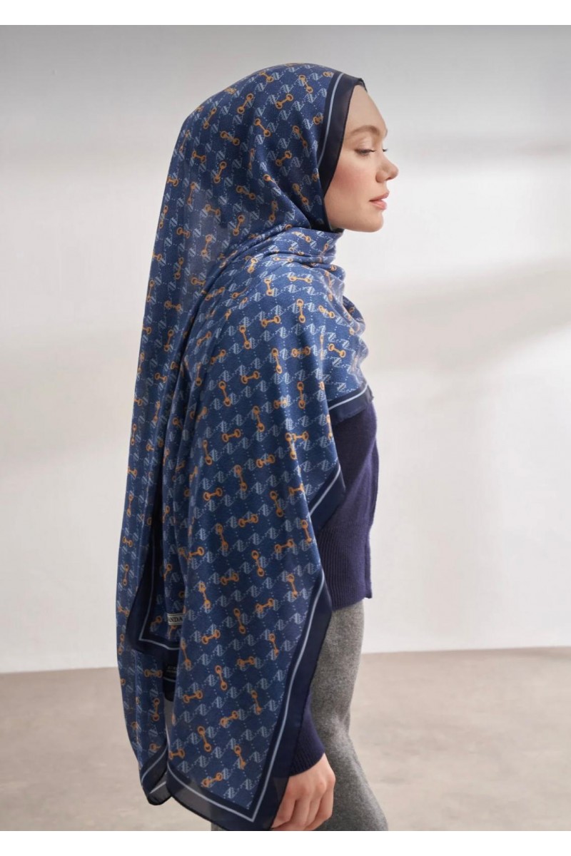 İTHAL VUAL MONOGRAM DESEN ŞAL 3361-1030