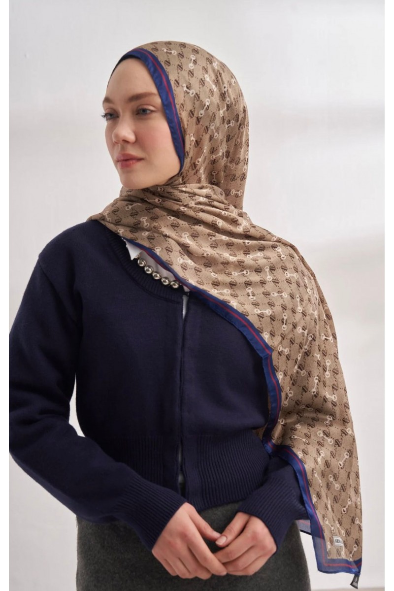 İTHAL VUAL MONOGRAM DESEN ŞAL 3361-1031