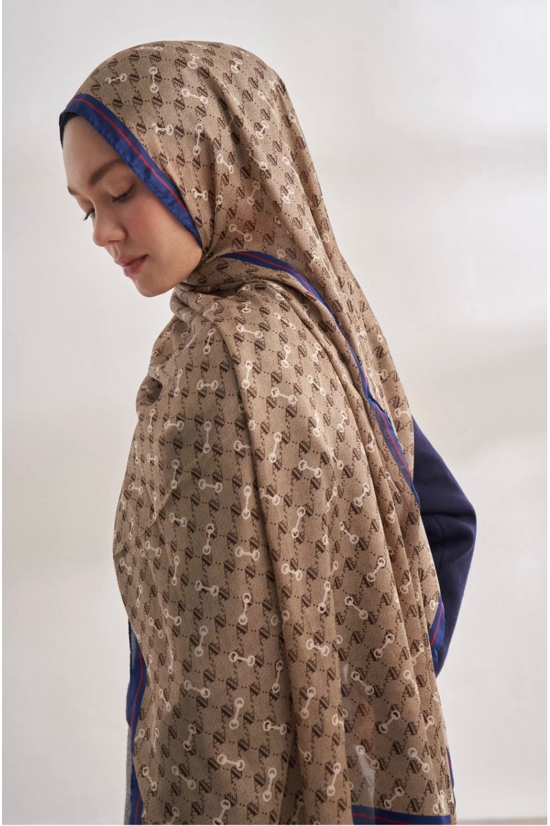 İTHAL VUAL MONOGRAM DESEN ŞAL 3361-1031