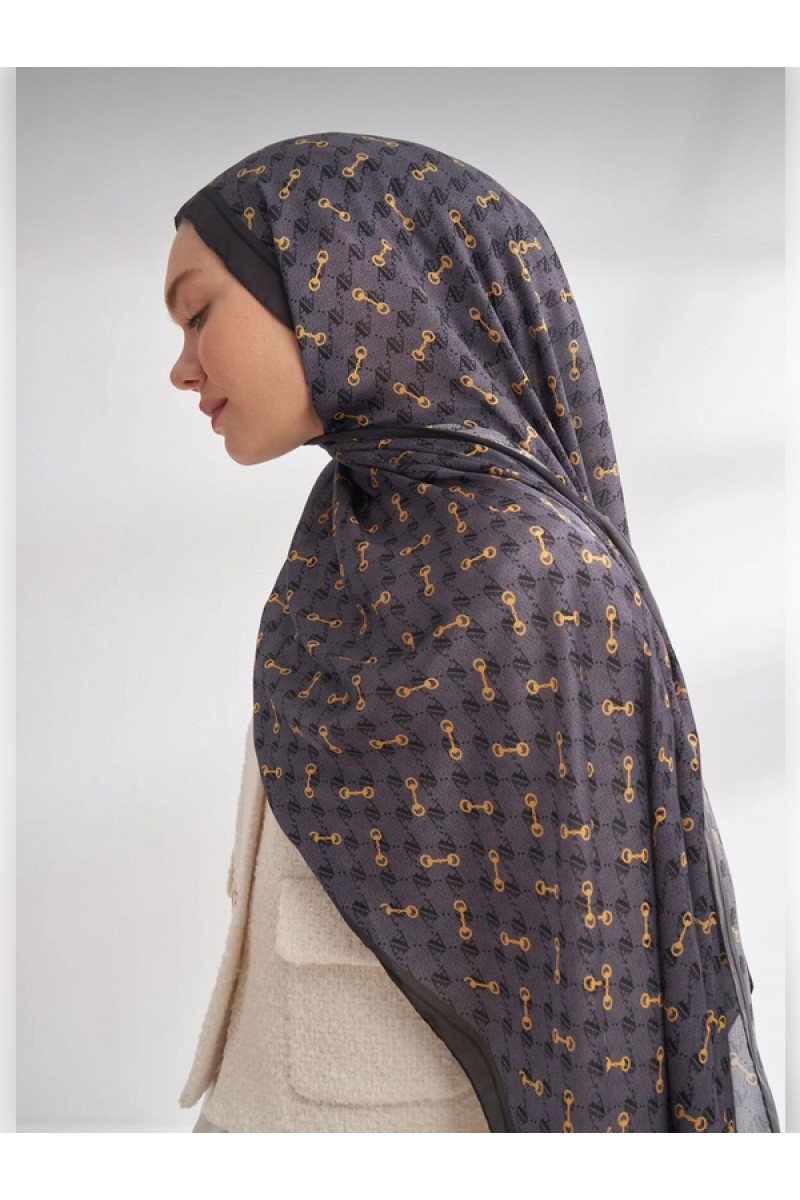 İTHAL VUAL MONOGRAM DESEN ŞAL 3361-134