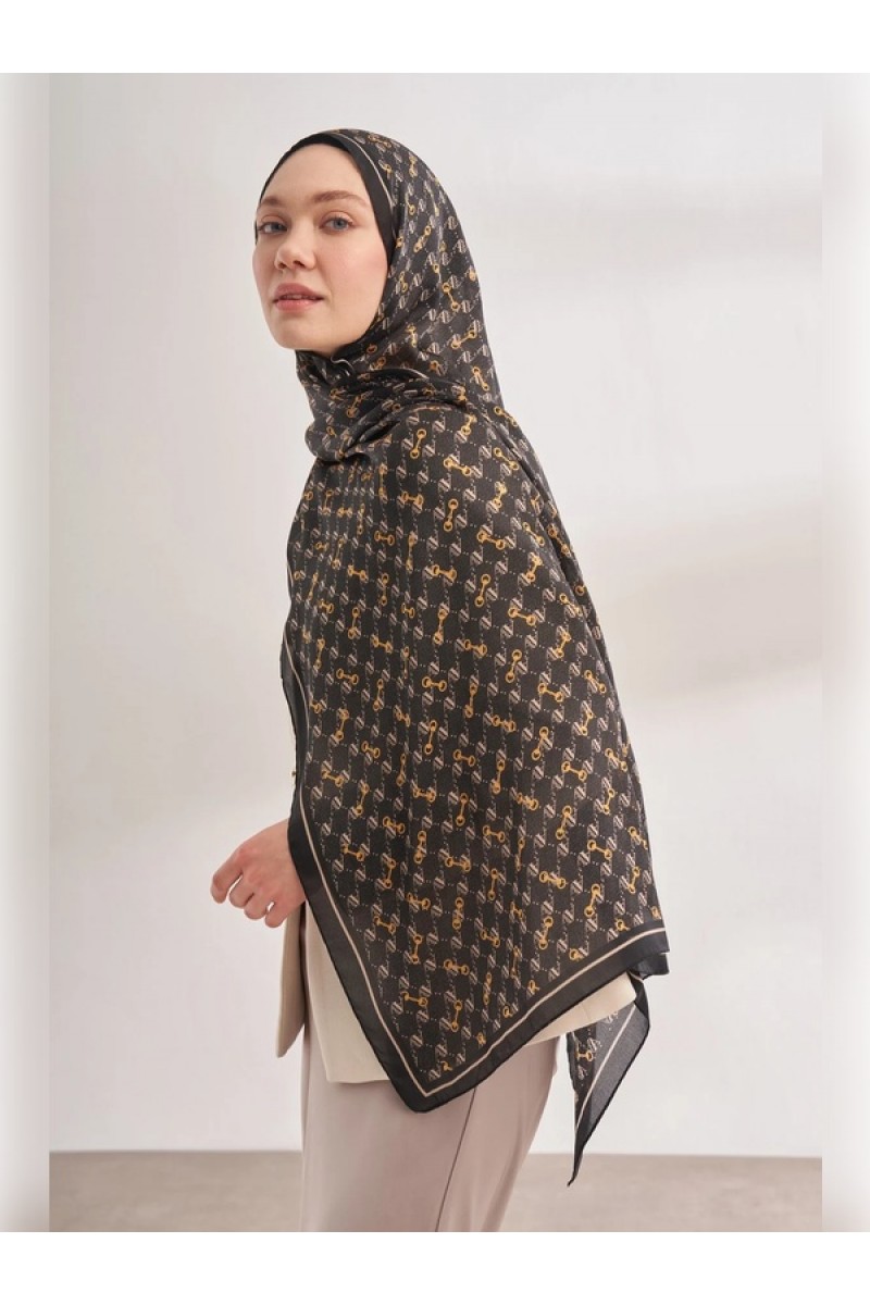 İTHAL VUAL MONOGRAM DESEN ŞAL 3361-463