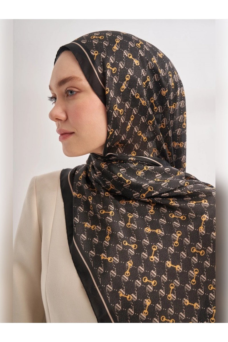 İTHAL VUAL MONOGRAM DESEN ŞAL 3361-463