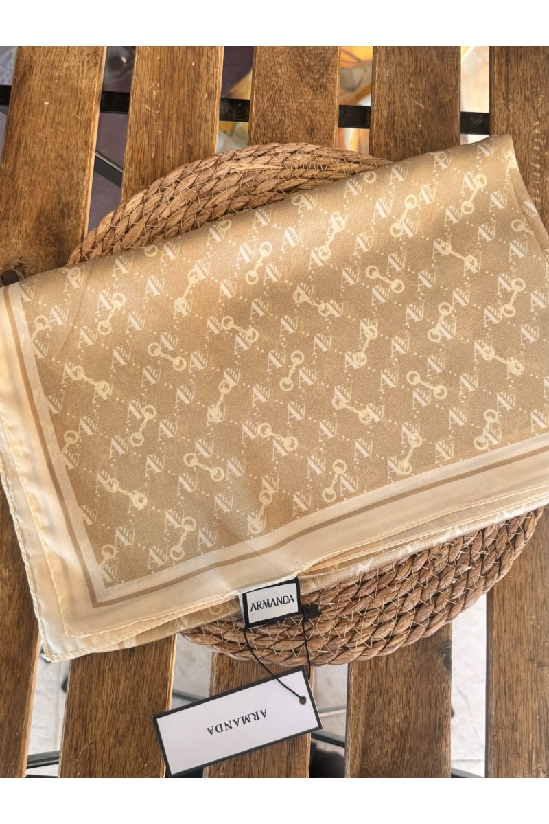 ARMANDA İTHAL VUAL MONOGRAM DESEN ŞAL 3361-521