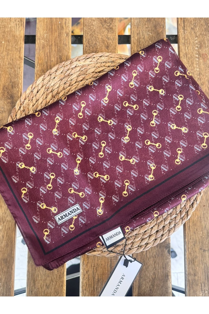 ARMANDA İTHAL VUAL MONOGRAM DESEN ŞAL 3361-58