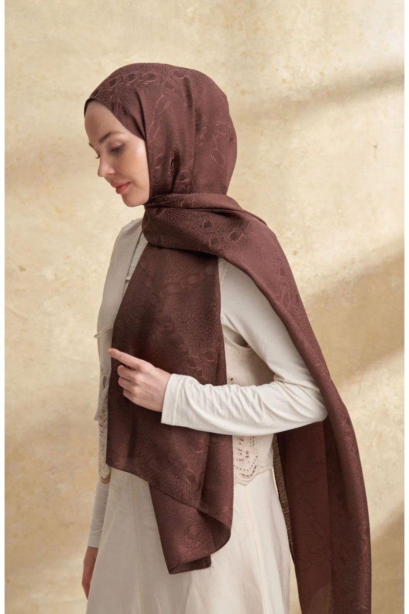 JOSE JAKAR CHAIN DESEN ŞAL - ACI KAHVE