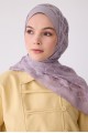 BELLİ Geometrik Desen Ivory Şal %55 NAİA %45 PAMUK