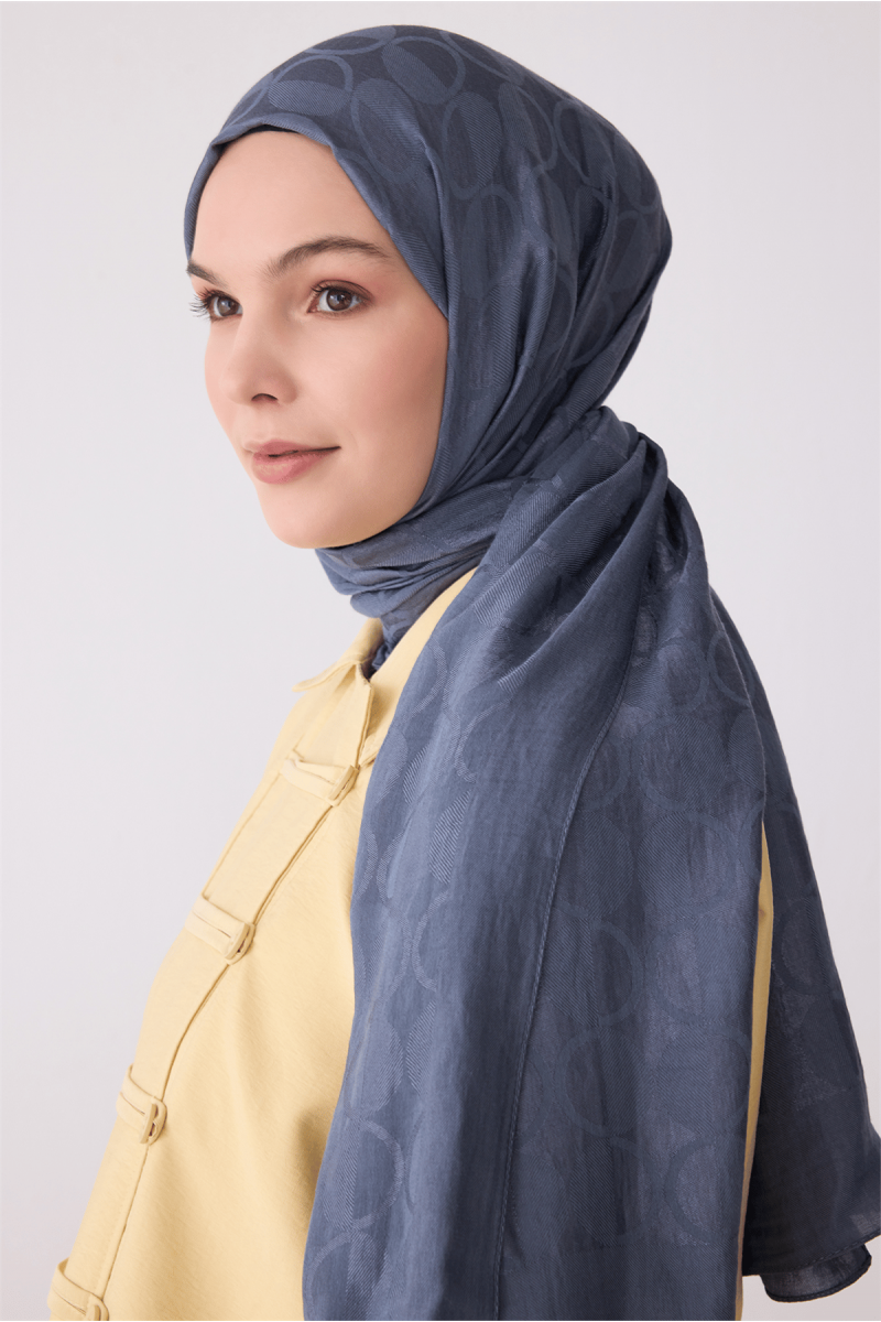 BELLİ Geometrik Desen Ivory Şal