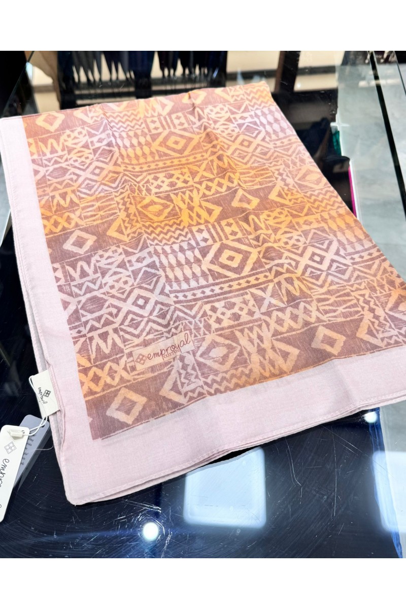 EMPROYAL ORGANİC %100 COTTON BASKILI PAMUK ŞAL