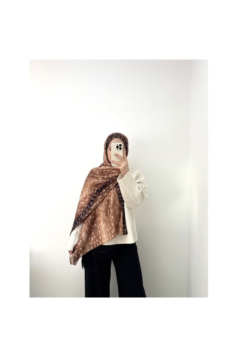 LOPRES BAMBİ DESEN SOFT ŞAL (CEYLAN DESEN)