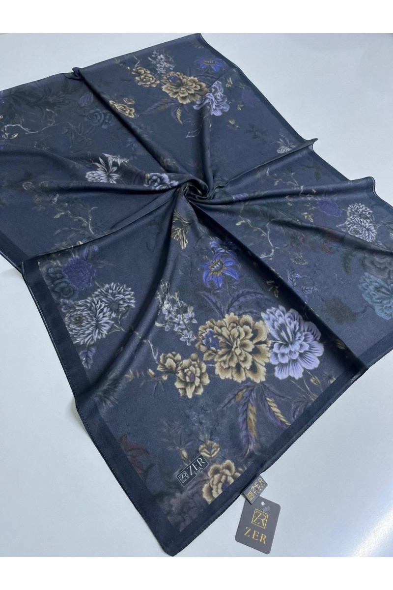 ZER ORGANİC SOFT ŞAL-LACİVERT