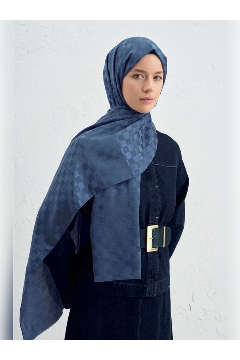 ARMİNE Elegance J.İpek Pamuk Dama Şal - 75 x 195 - 35 ARMİNE Elegance J.İpek Pamuk Dama Şal - 75 x 195 - 35
