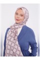 Somon Altıgen Desen Angel Şal