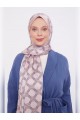 Somon Altıgen Desen Angel Şal